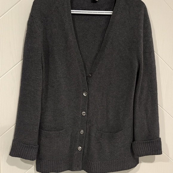 JCrew Lambswool Gray Women's Cardigan - Picture 1 of 3
